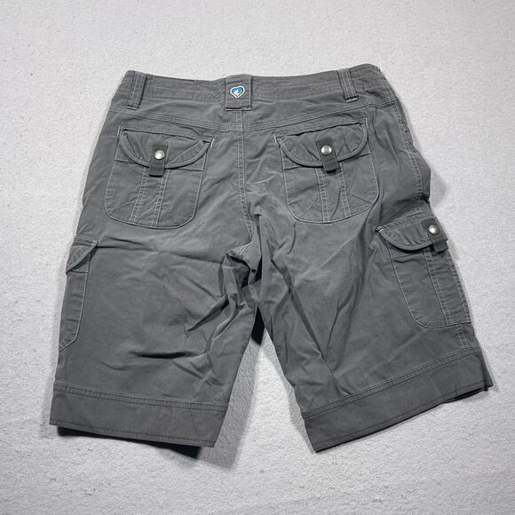 KÜHL Patina Dye Cargo Short Womens Size 8 Gray 9″ Inseam Gorp‎ Outdoors - Picture 10 of 11